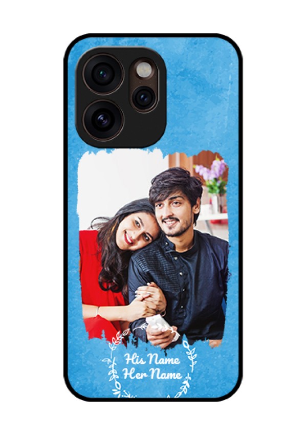 Oppo Reno 15 Pro Mini 5G Custom Glass Phone Case - Blue Color Vintage Design