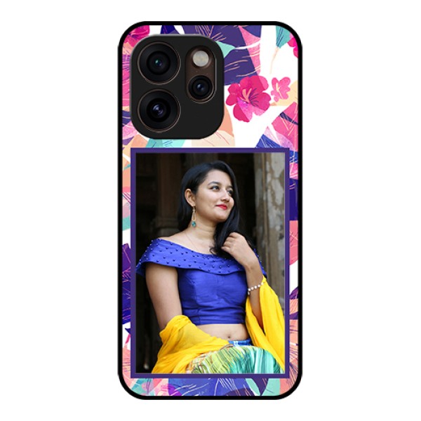 Oppo Reno 15 Pro Mini 5G Custom Glass Phone Case - Abstract Floral Design