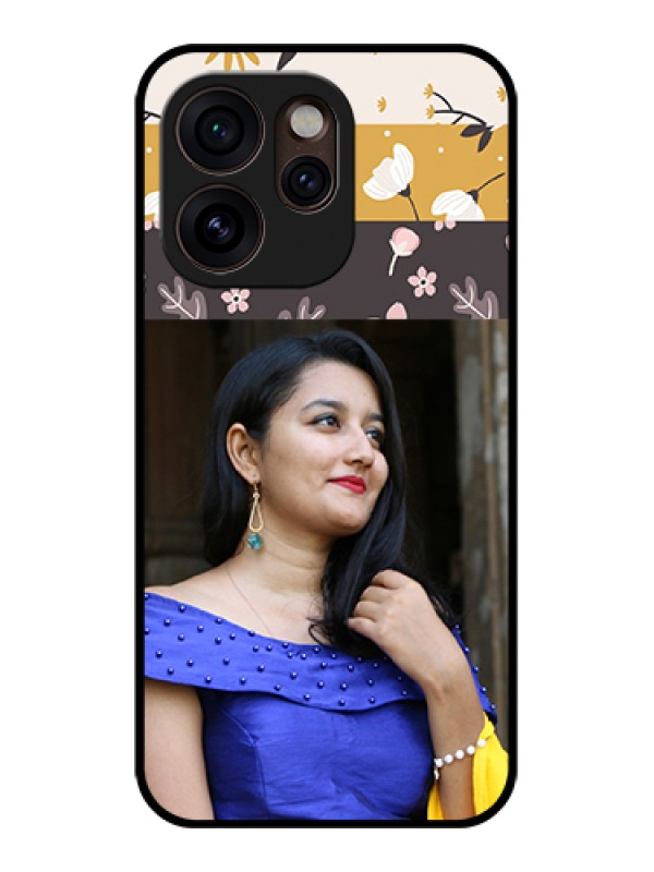 Custom Oppo Reno 15 Pro Mini 5G Custom Glass Phone Case - Stylish Floral Design