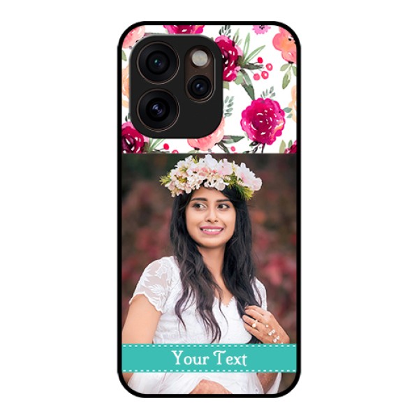 Oppo Reno 15 Pro Mini 5G Custom Glass Phone Case - Water Colors Floral Design Oppo Reno 15 Pro Mini 5G Custom Glass Phone Case - Water Colors Floral Design