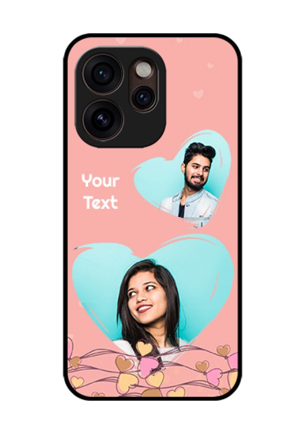Oppo Reno 15 Pro Mini 5G Custom Glass Phone Case - Love Doodle Design