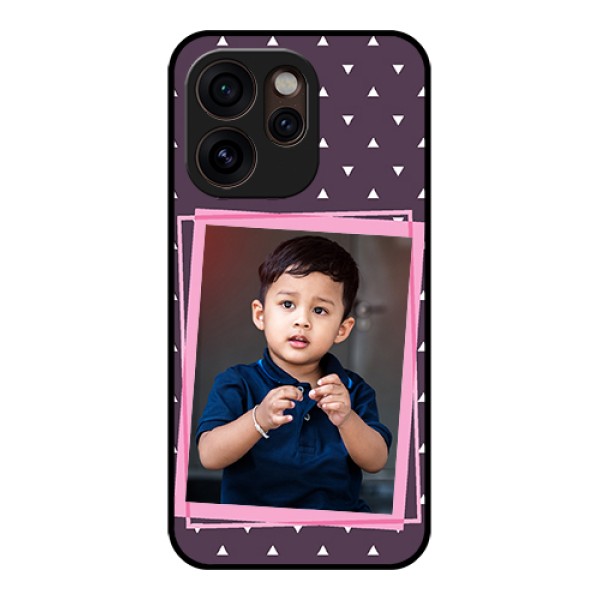 Oppo Reno 15 Pro Mini 5G Custom Glass Phone Case - Triangle Pattern Dotted Design Oppo Reno 15 Pro Mini 5G Custom Glass Phone Case - Triangle Pattern Dotted Design