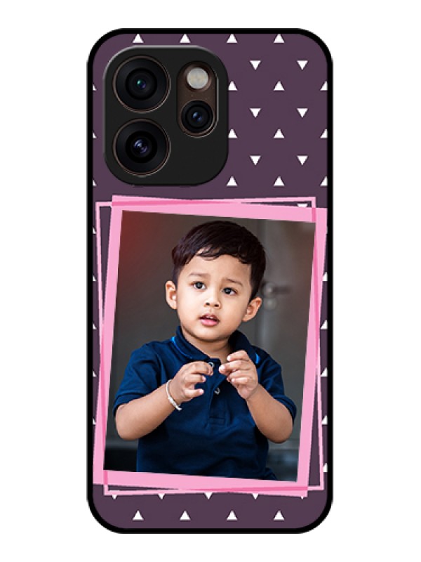Custom Oppo Reno 15 Pro Mini 5G Custom Glass Phone Case - Triangle Pattern Dotted Design