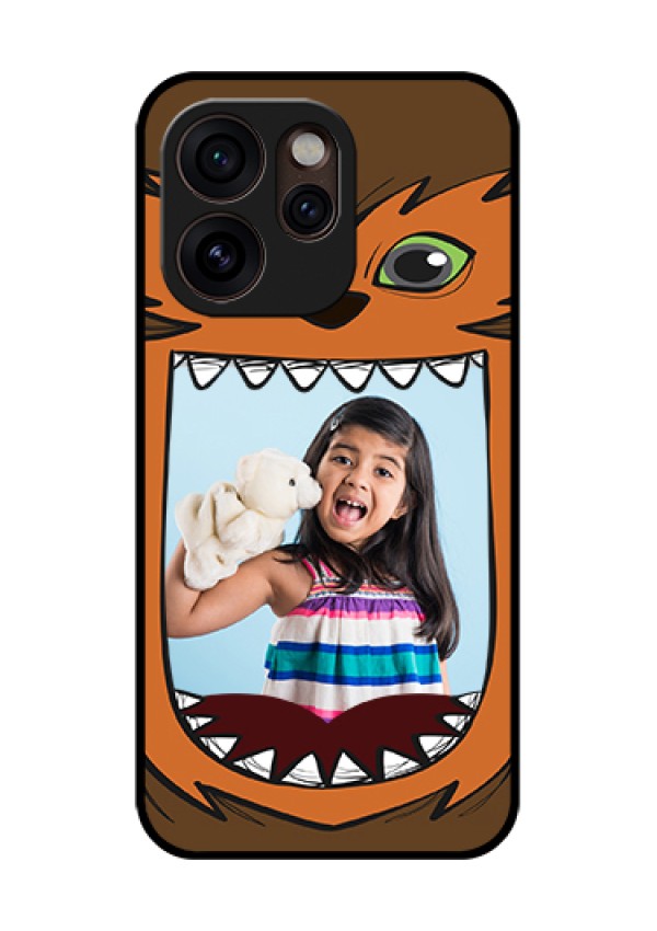 Oppo Reno 15 Pro Mini 5G Custom Glass Phone Case - Owl Monster Back Case Design