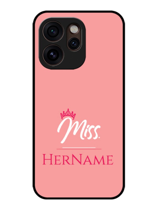 Custom Oppo Reno 15 Pro Mini 5G Custom Glass Phone Case - Mrs With Name Design