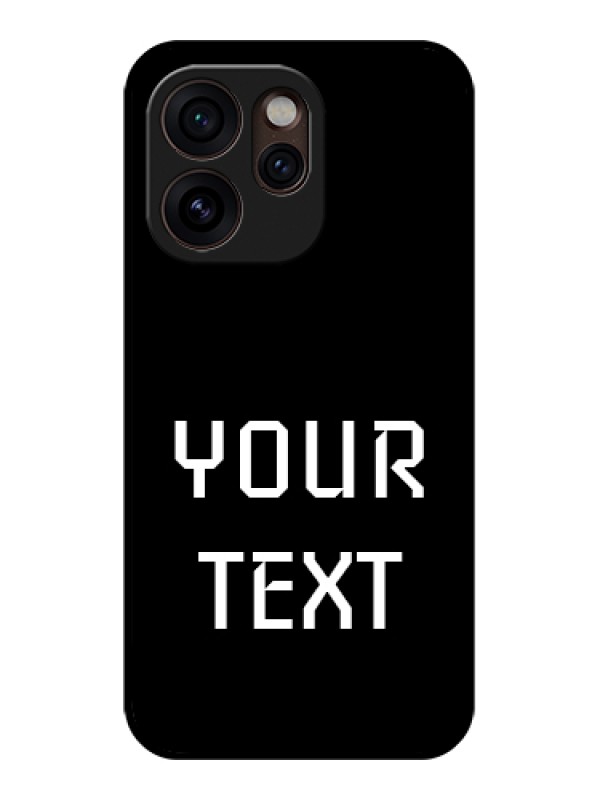 Custom Oppo Reno 15 Pro Mini 5G Custom Glass Phone Case - Your Name Design