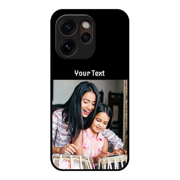 Oppo Reno 15 Pro Mini 5G Custom Glass Phone Case - Photo With Name Design