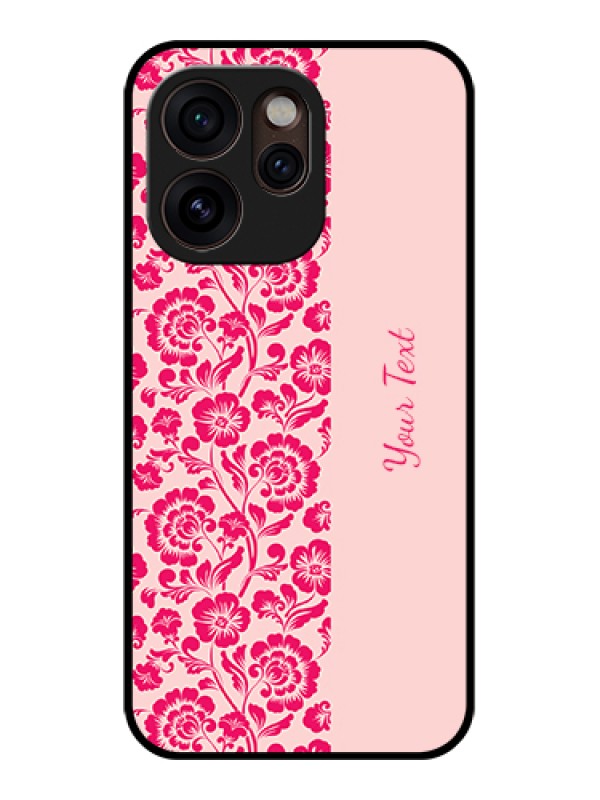 Custom Oppo Reno 15 Pro Mini 5G Custom Glass Phone Case - Attractive Floral Pattern Design
