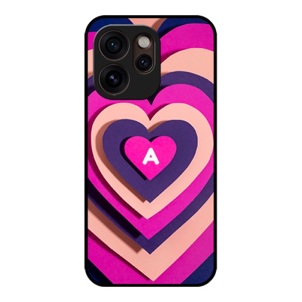 Oppo Reno 15 Pro Mini 5G Custom Glass Phone Case - Cute Heart Pattern Design Oppo Reno 15 Pro Mini 5G Custom Glass Phone Case - Cute Heart Pattern Design