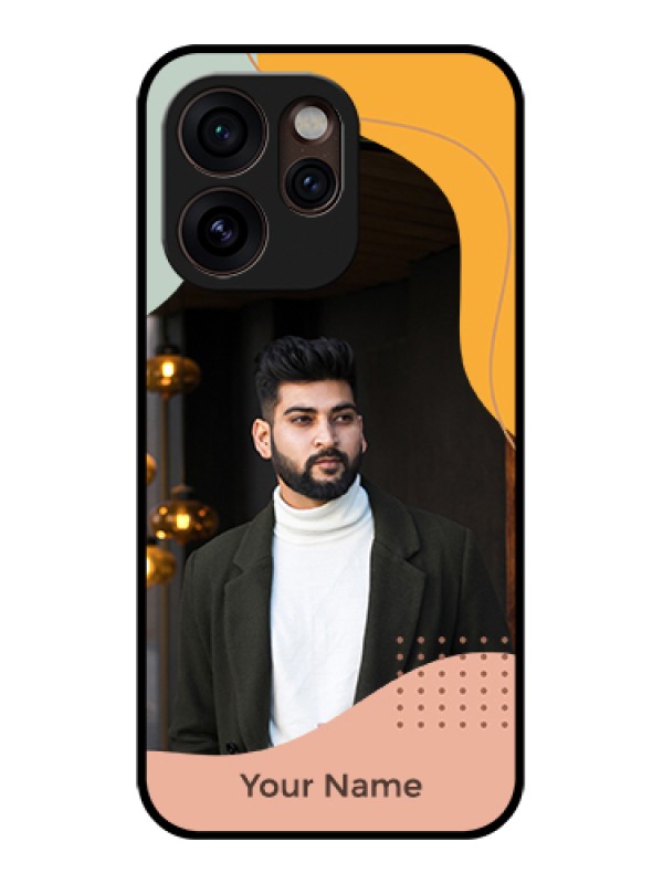 Custom Oppo Reno 15 Pro Mini 5G Custom Glass Phone Case - Tri - Coloured Overlay Design