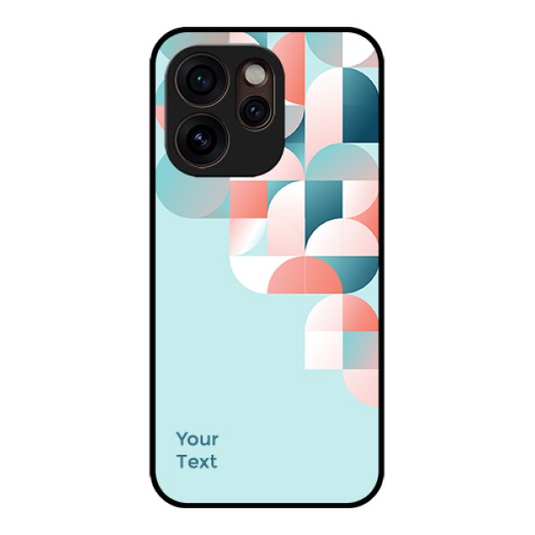 Oppo Reno 15 Pro Mini 5G Custom Glass Phone Case - Stylish Semi - Circle Pattern Design