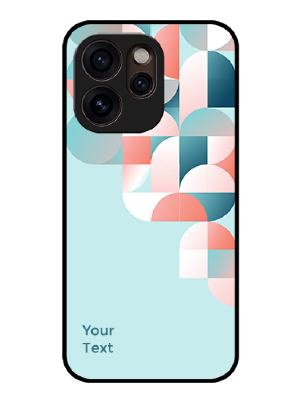Custom Oppo Reno 15 Pro Mini 5G Custom Glass Phone Case - Stylish Semi - Circle Pattern Design