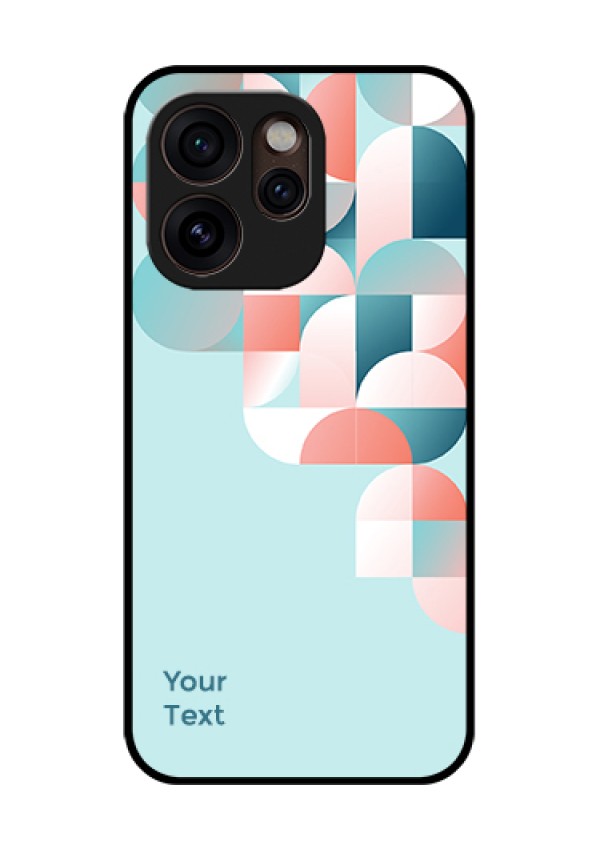 Oppo Reno 15 Pro Mini 5G Custom Glass Phone Case - Stylish Semi - Circle Pattern Design