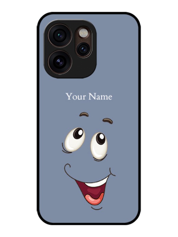 Custom Oppo Reno 15 Pro Mini 5G Custom Glass Phone Case - Laughing Cartoon Face Design