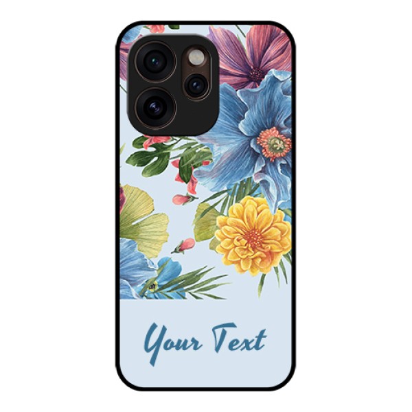 Oppo Reno 15 Pro Mini 5G Custom Glass Phone Case - Stunning Watercolored Flowers Painting Design Oppo Reno 15 Pro Mini 5G Custom Glass Phone Case - Stunning Watercolored Flowers Painting Design