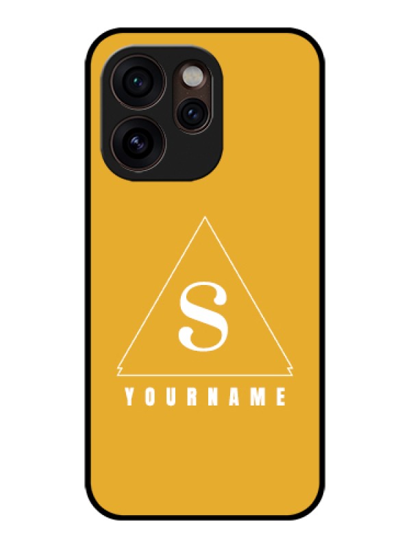 Custom Oppo Reno 15 Pro Mini 5G Custom Glass Phone Case - Simple Triangle Design