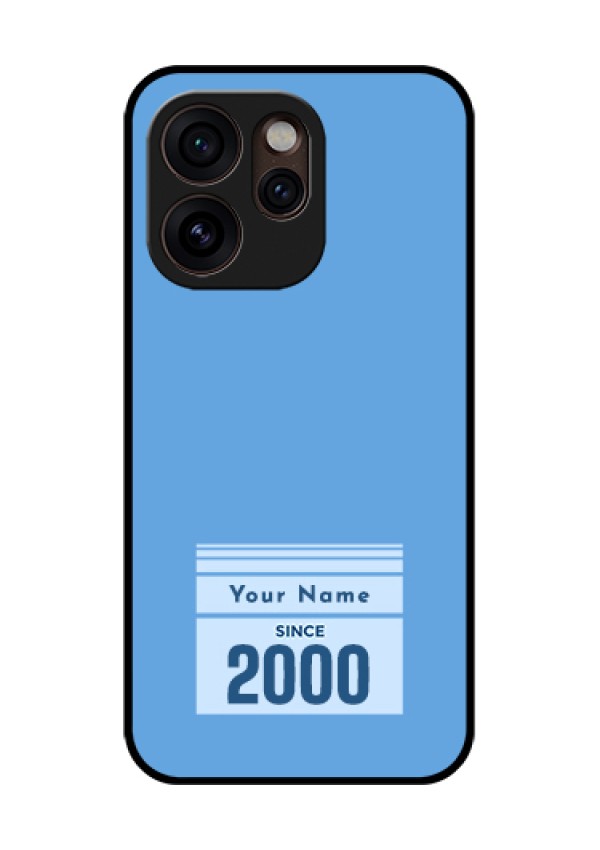 Oppo Reno 15 Pro Mini 5G Custom Glass Phone Case - Custom Year Of Birth Design