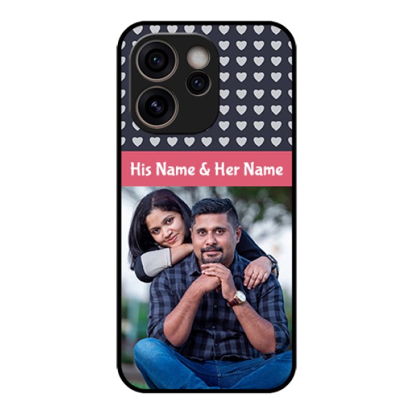 Oppo Reno 15C 5G Custom Glass Phone Case - Love Symbols Design