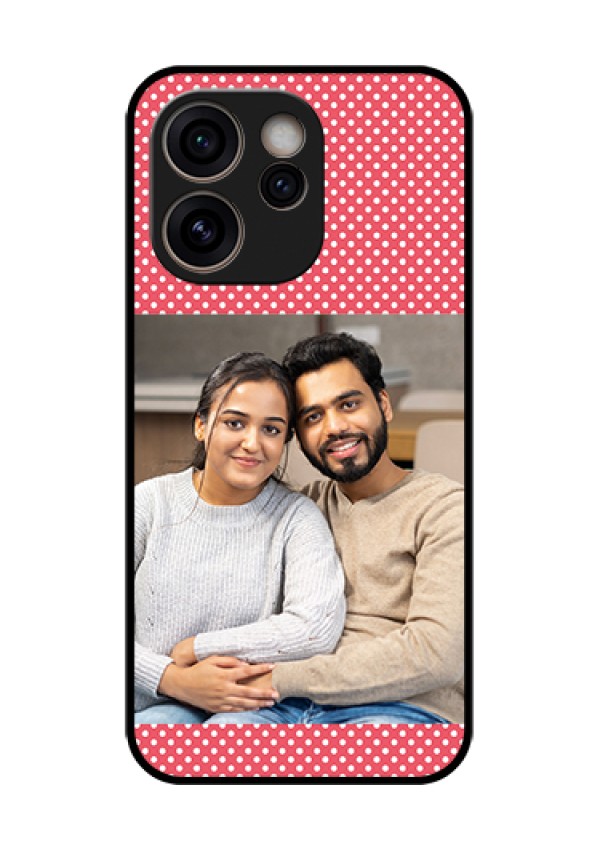 Oppo Reno 15C 5G Custom Glass Phone Case - White Dotted Design