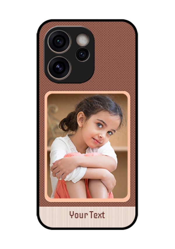 Oppo Reno 15C 5G Custom Glass Phone Case - Simple Pic Upload Design