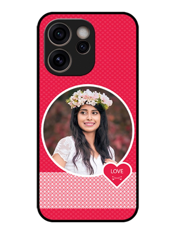 Custom Oppo Reno 15C 5G Custom Glass Phone Case - Pink Color Pattern Design