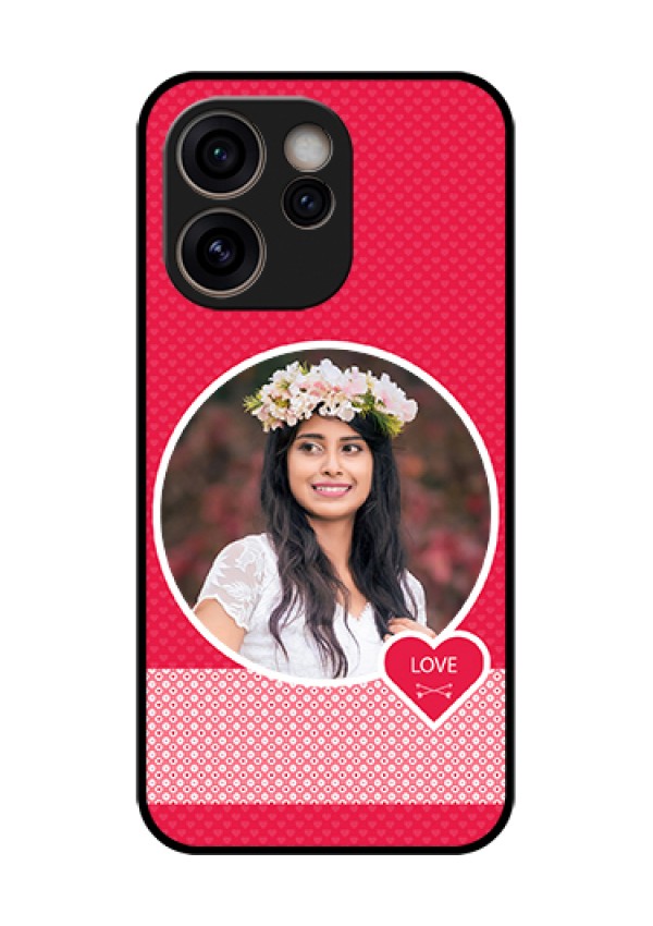Oppo Reno 15C 5G Custom Glass Phone Case - Pink Color Pattern Design