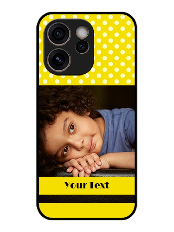 Custom Oppo Reno 15C 5G Custom Glass Phone Case - Bright Yellow Case Design