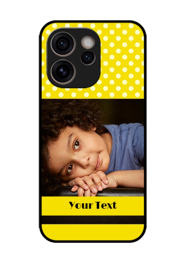 Oppo Reno 15C 5G Custom Glass Phone Case - Bright Yellow Case Design