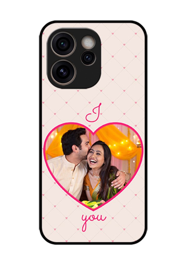 Oppo Reno 15C 5G Custom Glass Phone Case - Heart Shape Design