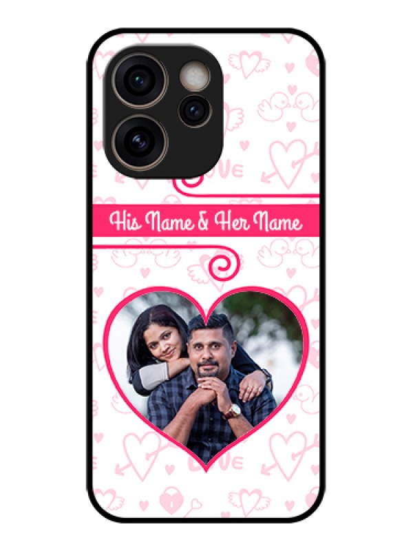 Custom Oppo Reno 15C 5G Custom Glass Phone Case - Heart Shape Love Design