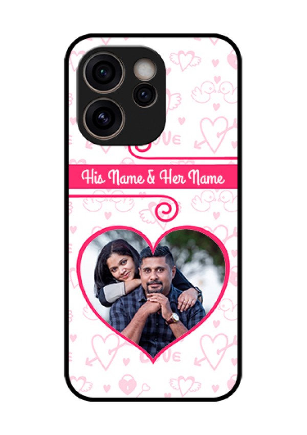 Oppo Reno 15C 5G Custom Glass Phone Case - Heart Shape Love Design