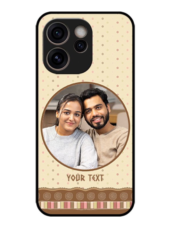 Custom Oppo Reno 15C 5G Custom Glass Phone Case - Brown Dotted Mobile Case Design