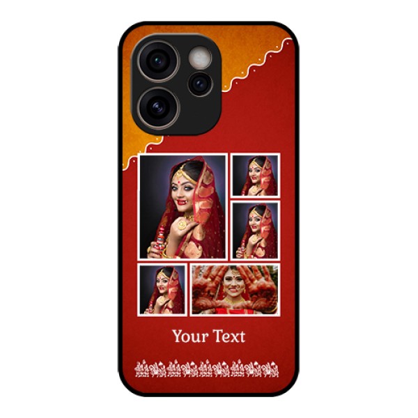 Oppo Reno 15C 5G Custom Glass Phone Case - Wedding Pic Upload Design