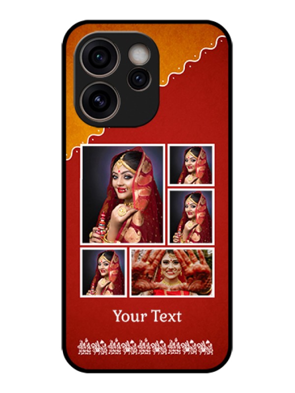 Custom Oppo Reno 15C 5G Custom Glass Phone Case - Wedding Pic Upload Design