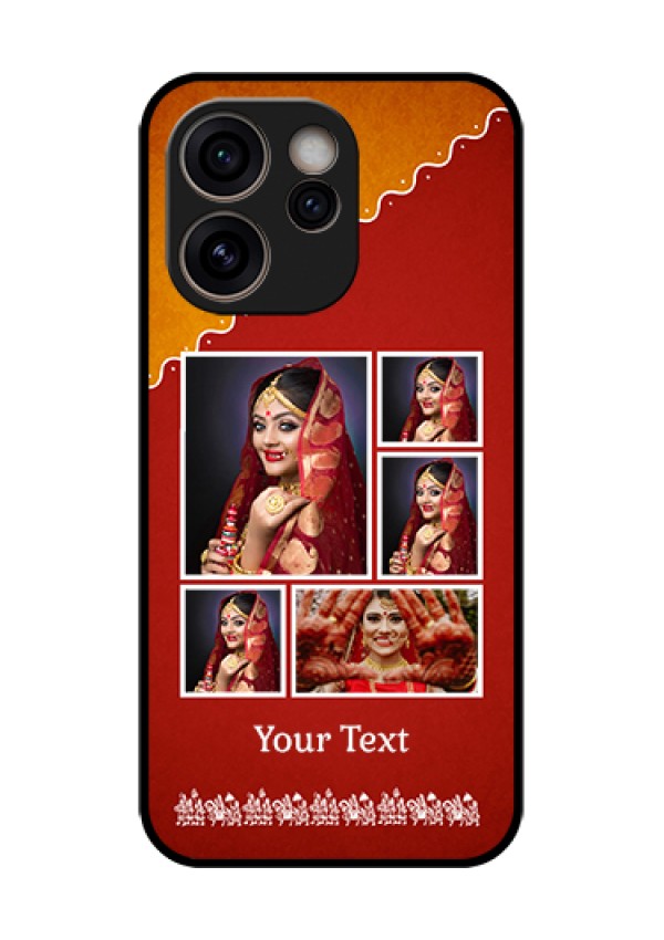 Oppo Reno 15C 5G Custom Glass Phone Case - Wedding Pic Upload Design