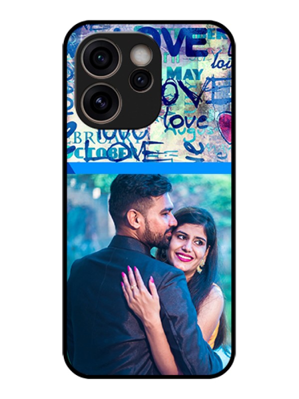 Custom Oppo Reno 15C 5G Custom Glass Phone Case - Colorful Love Design
