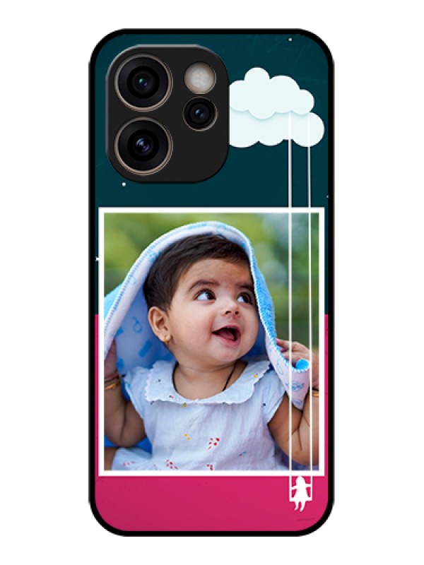 Custom Oppo Reno 15C 5G Custom Glass Phone Case - Cute Girl With Cloud Design