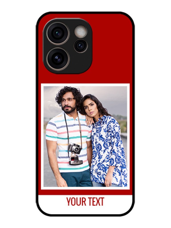 Custom Oppo Reno 15C 5G Custom Glass Phone Case - Red Color Design