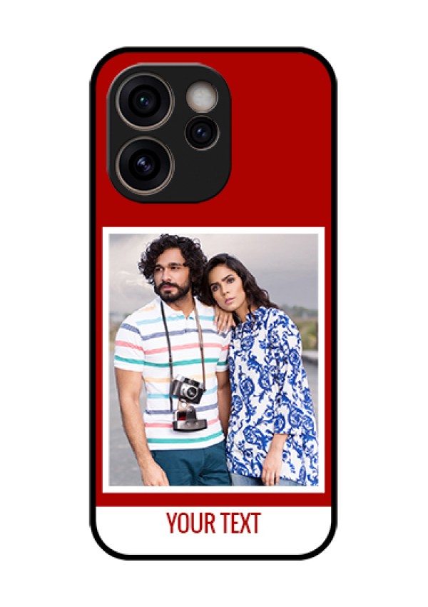 Oppo Reno 15C 5G Custom Glass Phone Case - Red Color Design