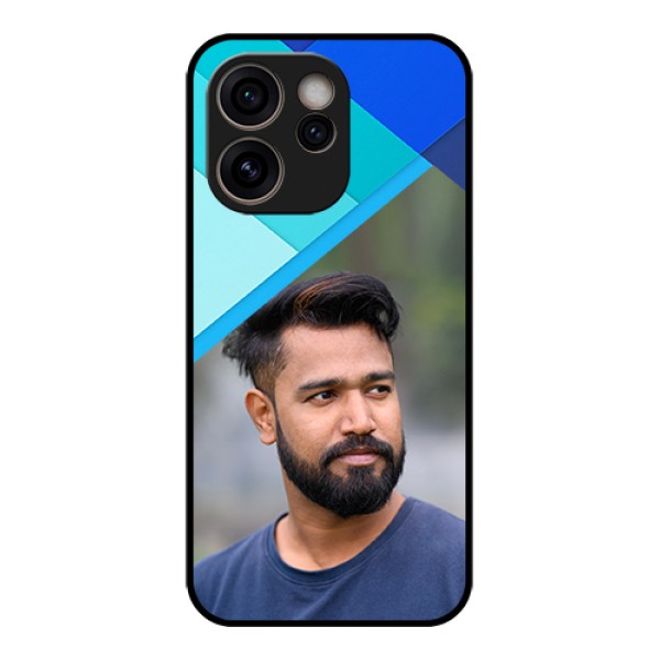 Oppo Reno 15C 5G Custom Glass Phone Case - Blue Pattern Design