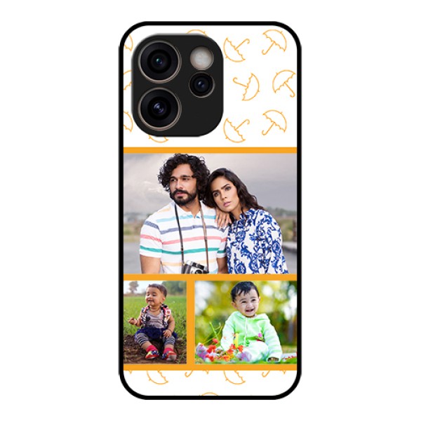Oppo Reno 15C 5G Custom Glass Phone Case - Yellow Pattern Design