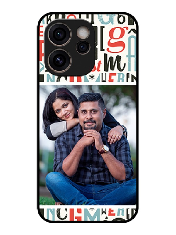 Custom Oppo Reno 15C 5G Custom Glass Phone Case - Alphabet Design