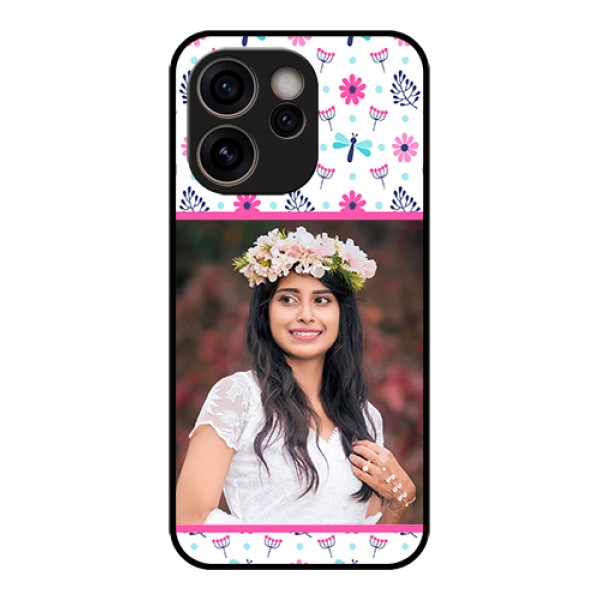 Oppo Reno 15C 5G Custom Glass Phone Case - Colorful Flower Design
