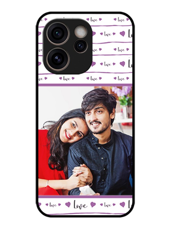 Custom Oppo Reno 15C 5G Custom Glass Phone Case - Couples Heart Design