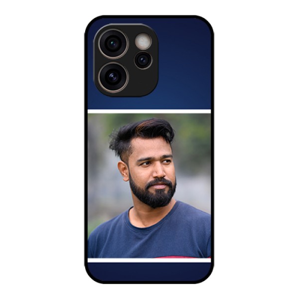 Oppo Reno 15C 5G Custom Glass Phone Case - Simple Royal Blue Design Oppo Reno 15C 5G Custom Glass Phone Case - Simple Royal Blue Design
