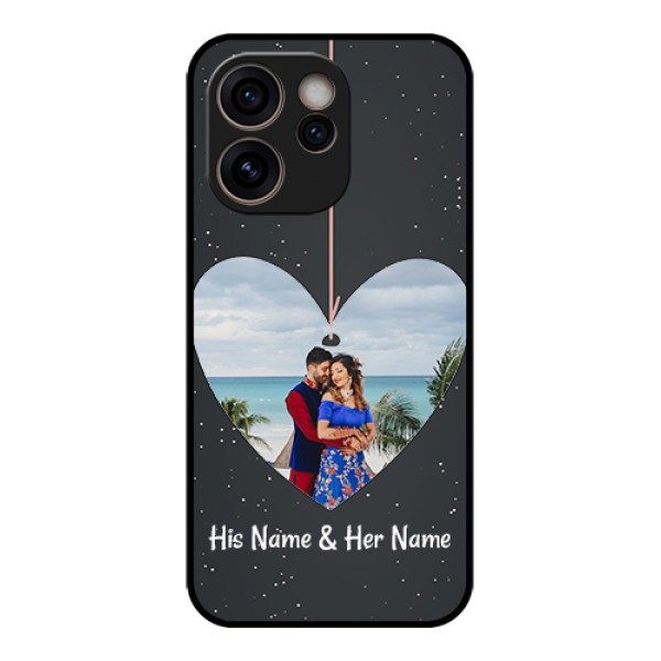 Oppo Reno 15C 5G Custom Glass Phone Case - Hanging Heart Design
