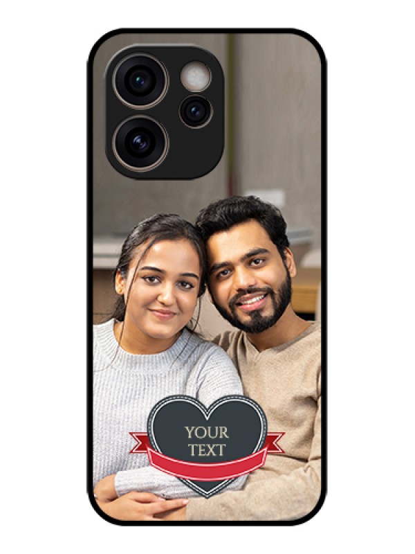 Custom Oppo Reno 15C 5G Custom Glass Phone Case - Just Married Couple Design