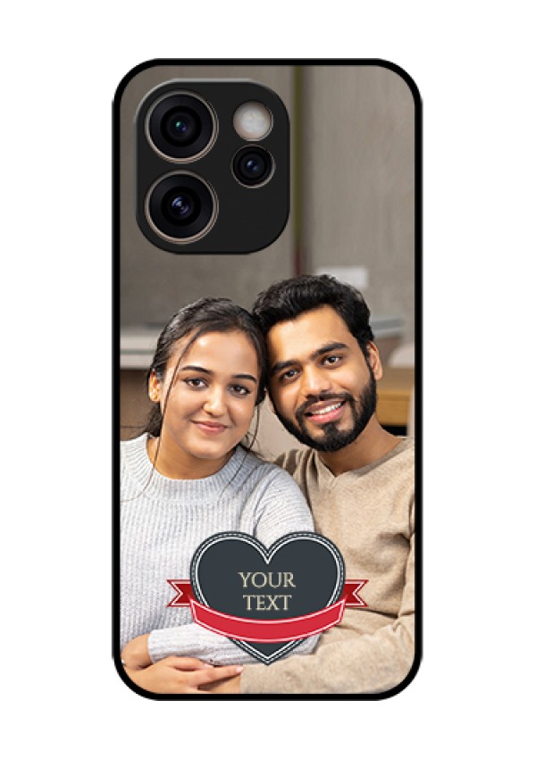 Oppo Reno 15C 5G Custom Glass Phone Case - Just Married Couple Design