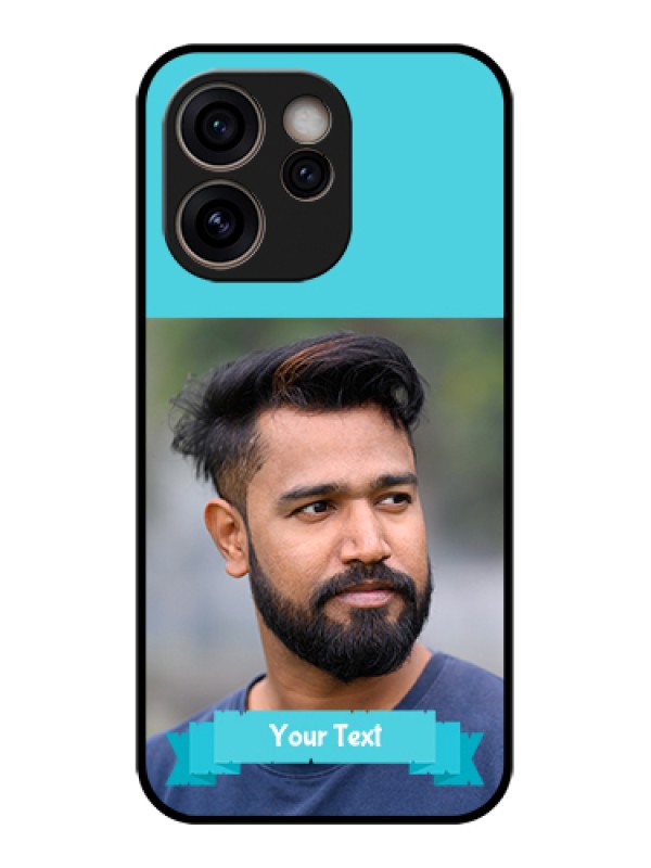 Custom Oppo Reno 15C 5G Custom Glass Phone Case - Blue Color Design