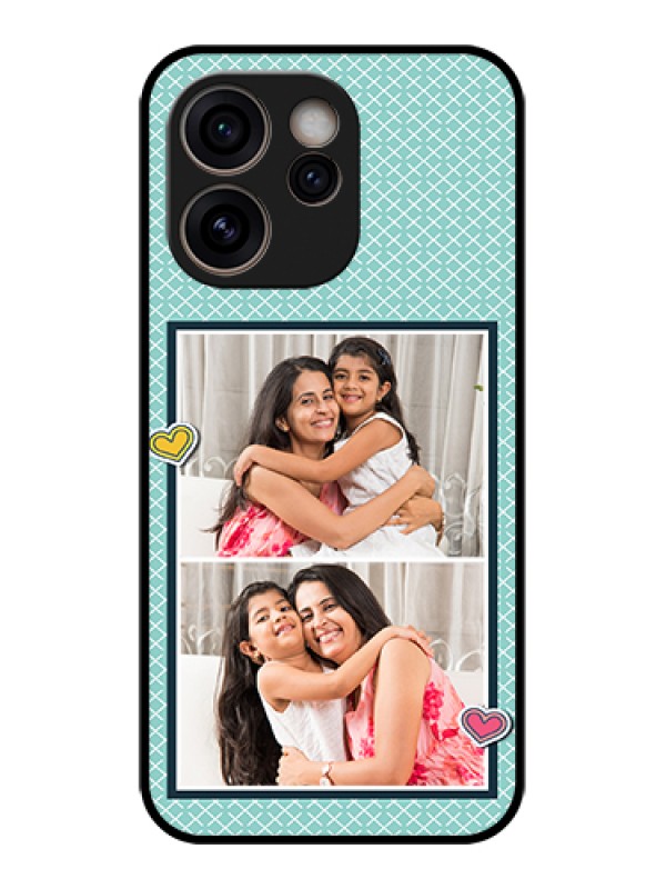 Custom Oppo Reno 15C 5G Custom Glass Phone Case - 2 Image Holder With Pattern Design
